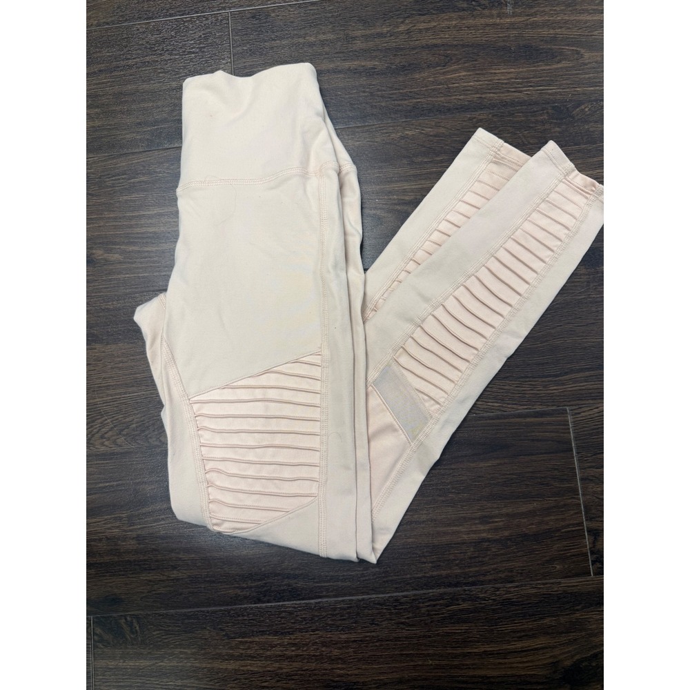 Alo Yoga High-Waist Moto Legging – Light Nude / Blush Pink (Size S)